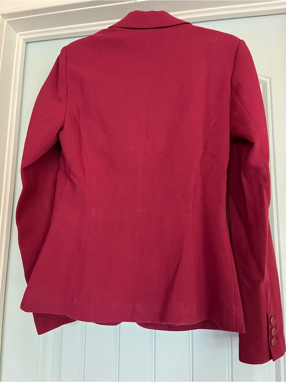 le chateau Women's Deep Red Single-Button Blazer - Picture 4 of 4